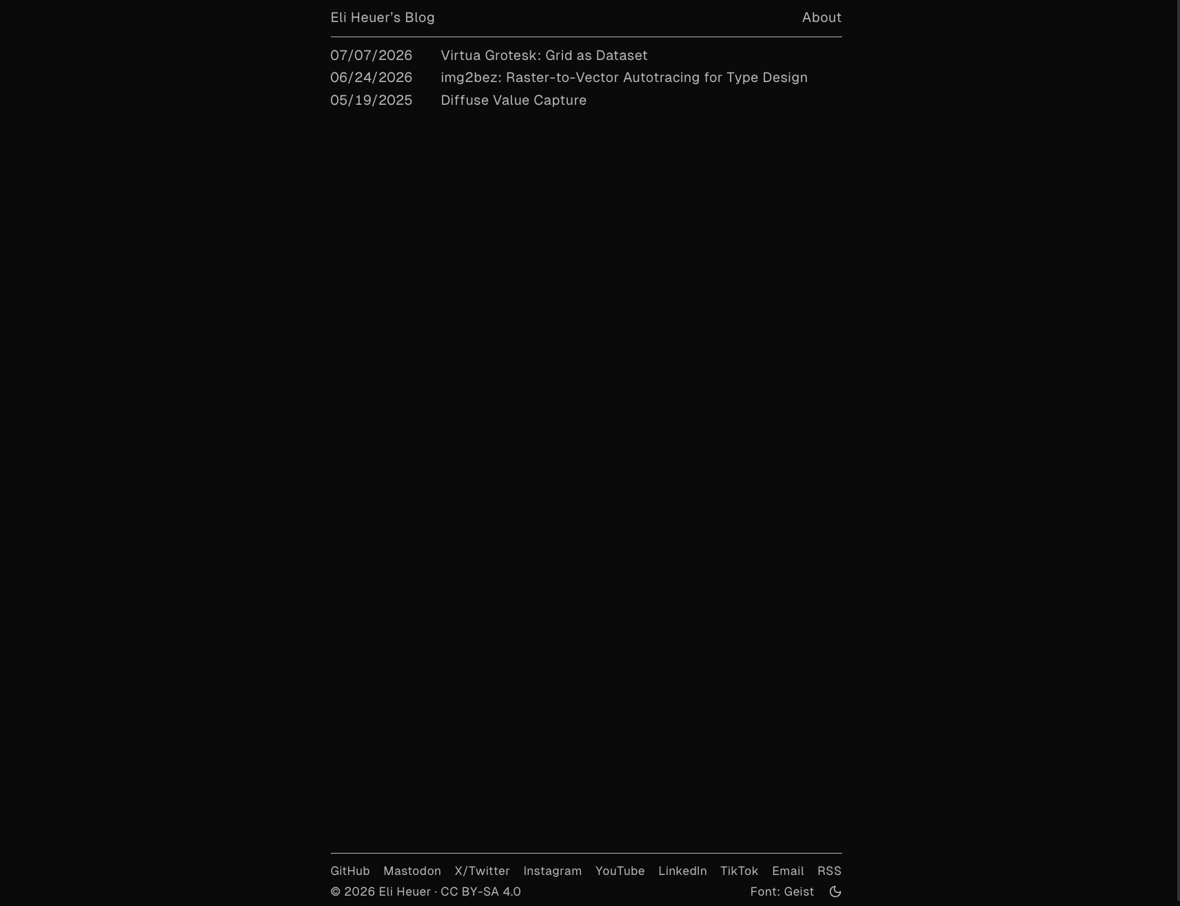 Eli Heuer | Eli Heuer captured website design