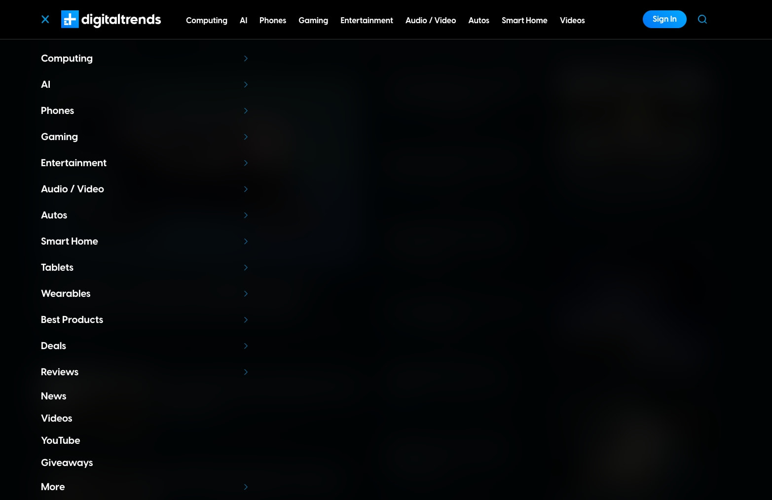 Digital Trends | Tech Product Reviews, How To, Best Ofs, deals and Advice captured website design