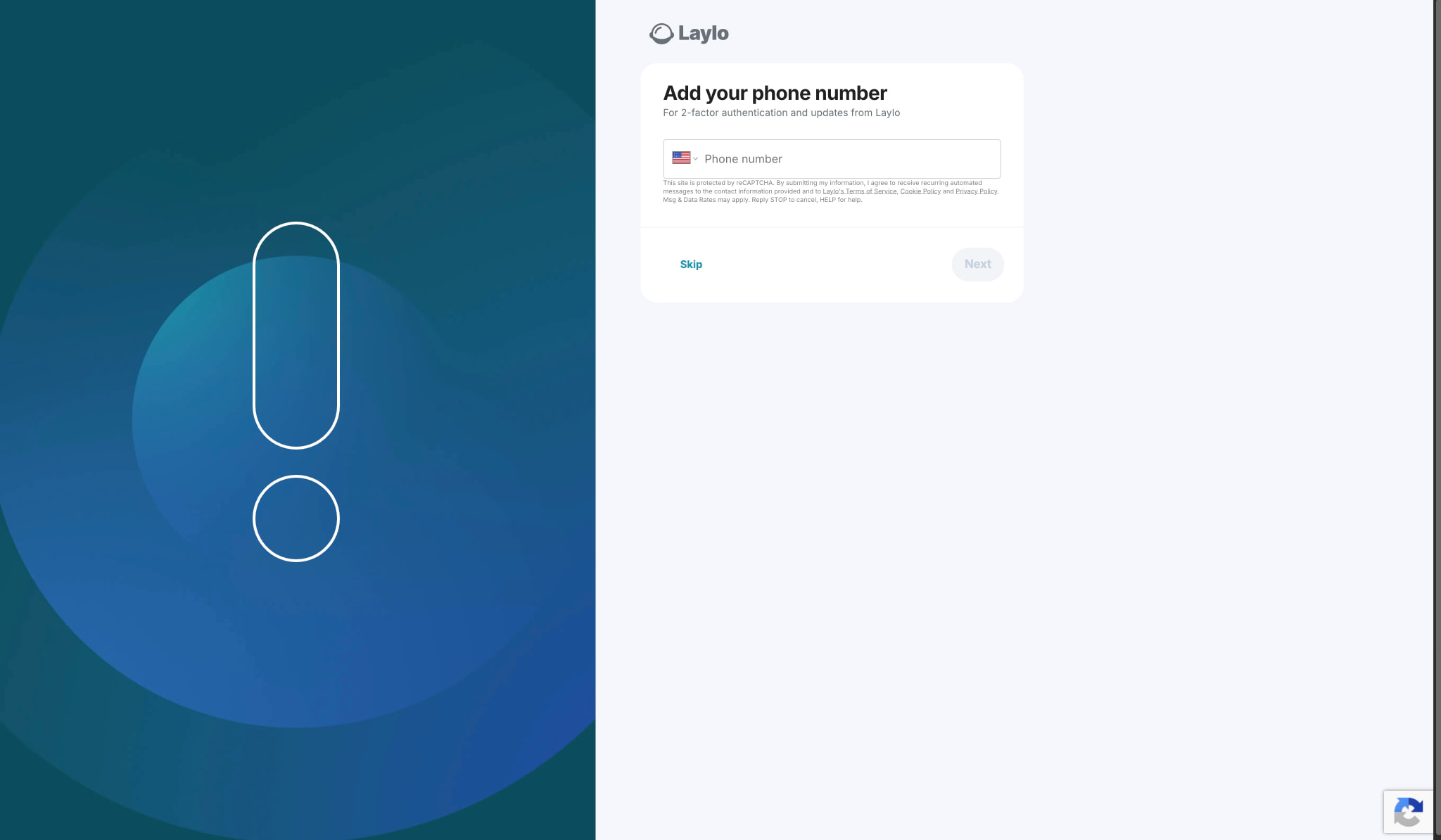 Laylo captured website design