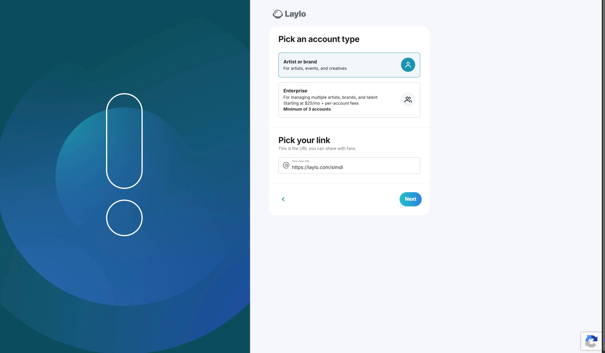 Laylo captured website design
