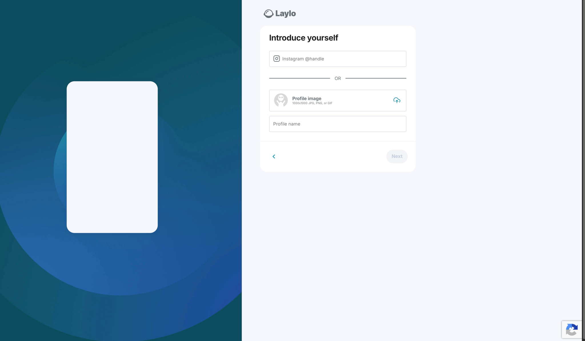 Laylo captured website design