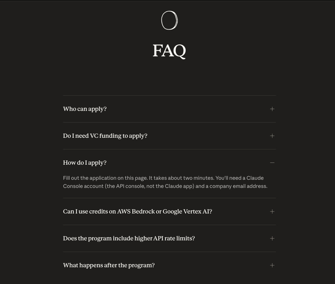 Claude for startups | Claude by Anthropic captured website design