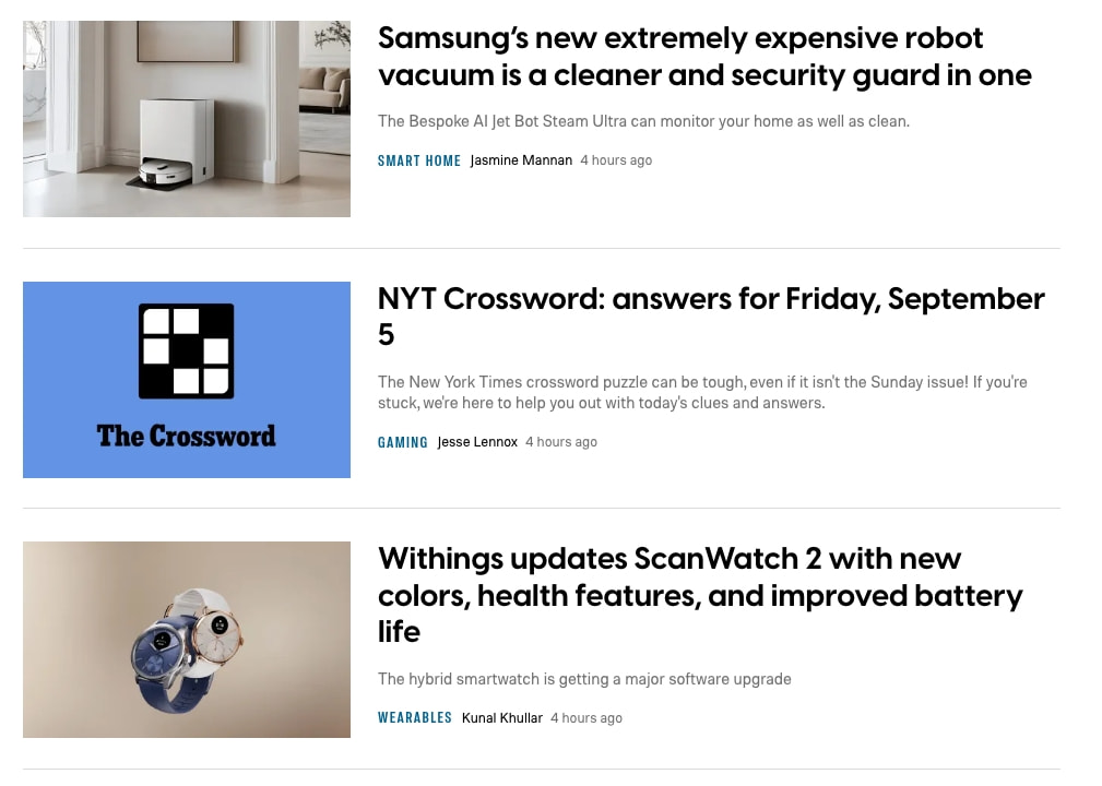 Digital Trends | Tech Product Reviews, How To, Best Ofs, deals and Advice captured website design
