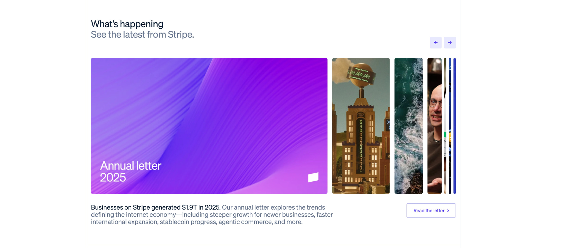 Stripe | Financial Infrastructure to Grow Your Revenue captured website design