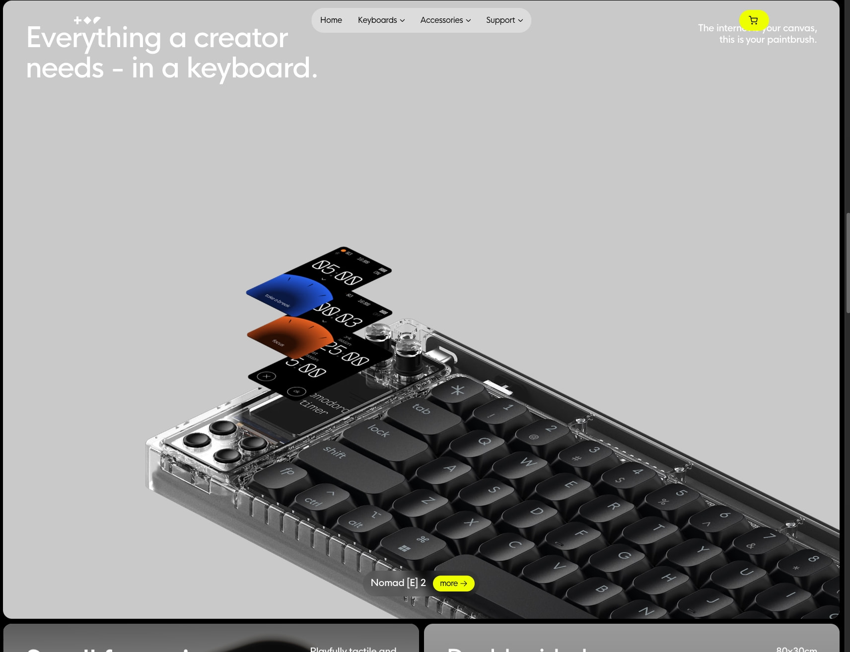 WORK LOUDER® captured website design