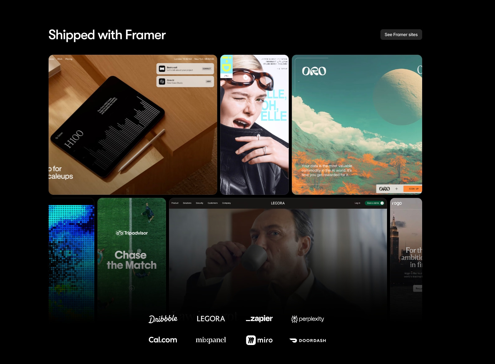 Framer: AI website builder for professional sites captured website design