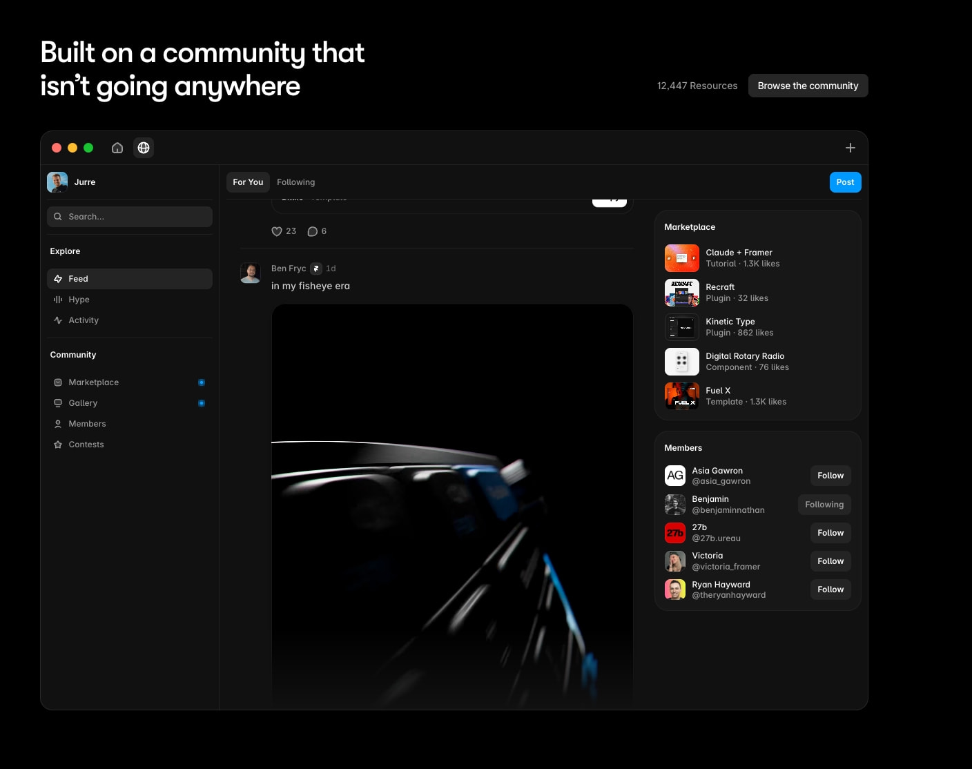 Framer: AI website builder for professional sites captured website design