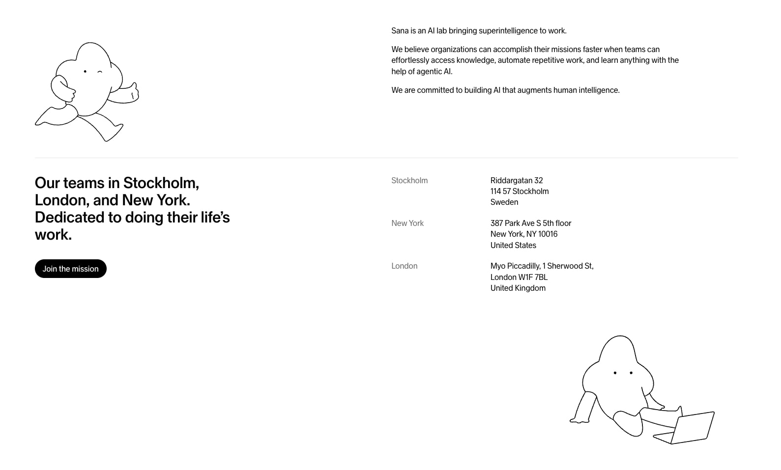 Advancing knowledge to advance everything | Sana captured website design