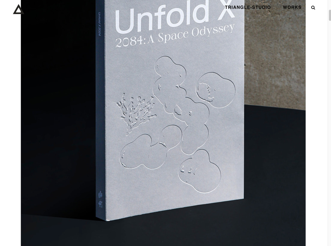 TRIANGLE-STUDIO | Unfold X 2024 Book Design captured website design