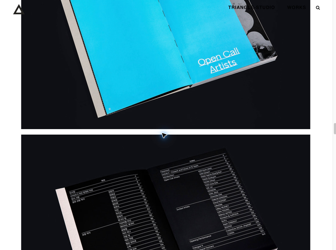 TRIANGLE-STUDIO | Unfold X 2024 Book Design captured website design