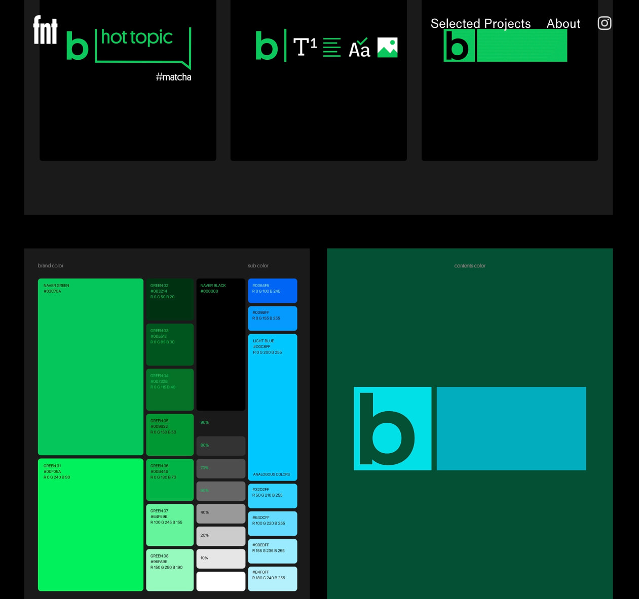 Naver Blog - studio fnt captured website design