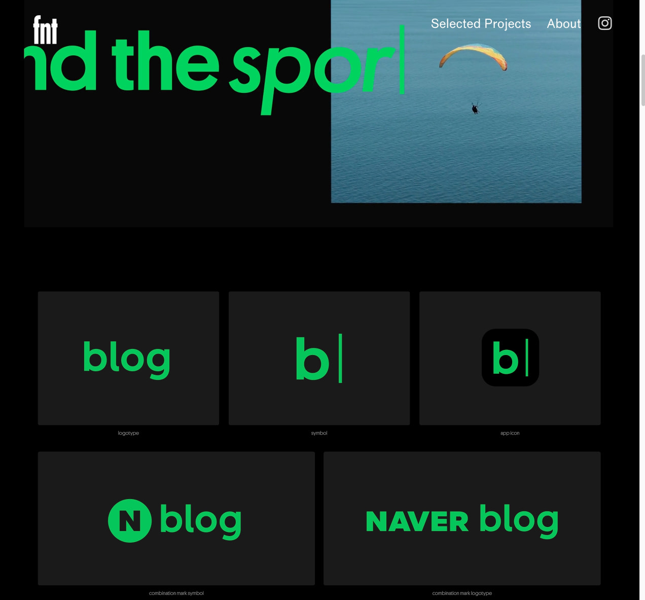 Naver Blog - studio fnt captured website design