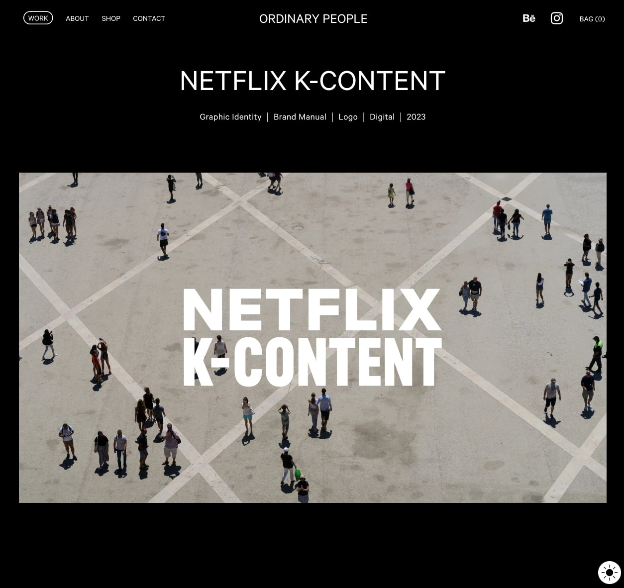 Netflix K-Content — Ordinary People captured website design