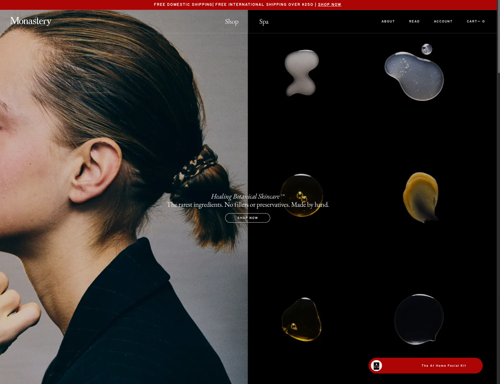 Home | Monastery captured website design