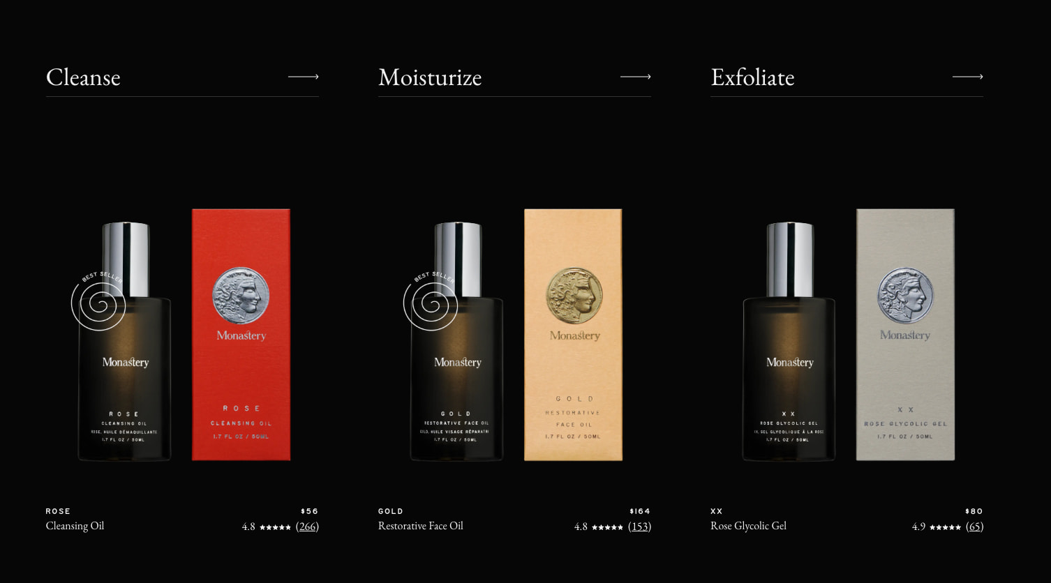 Home | Monastery captured website design