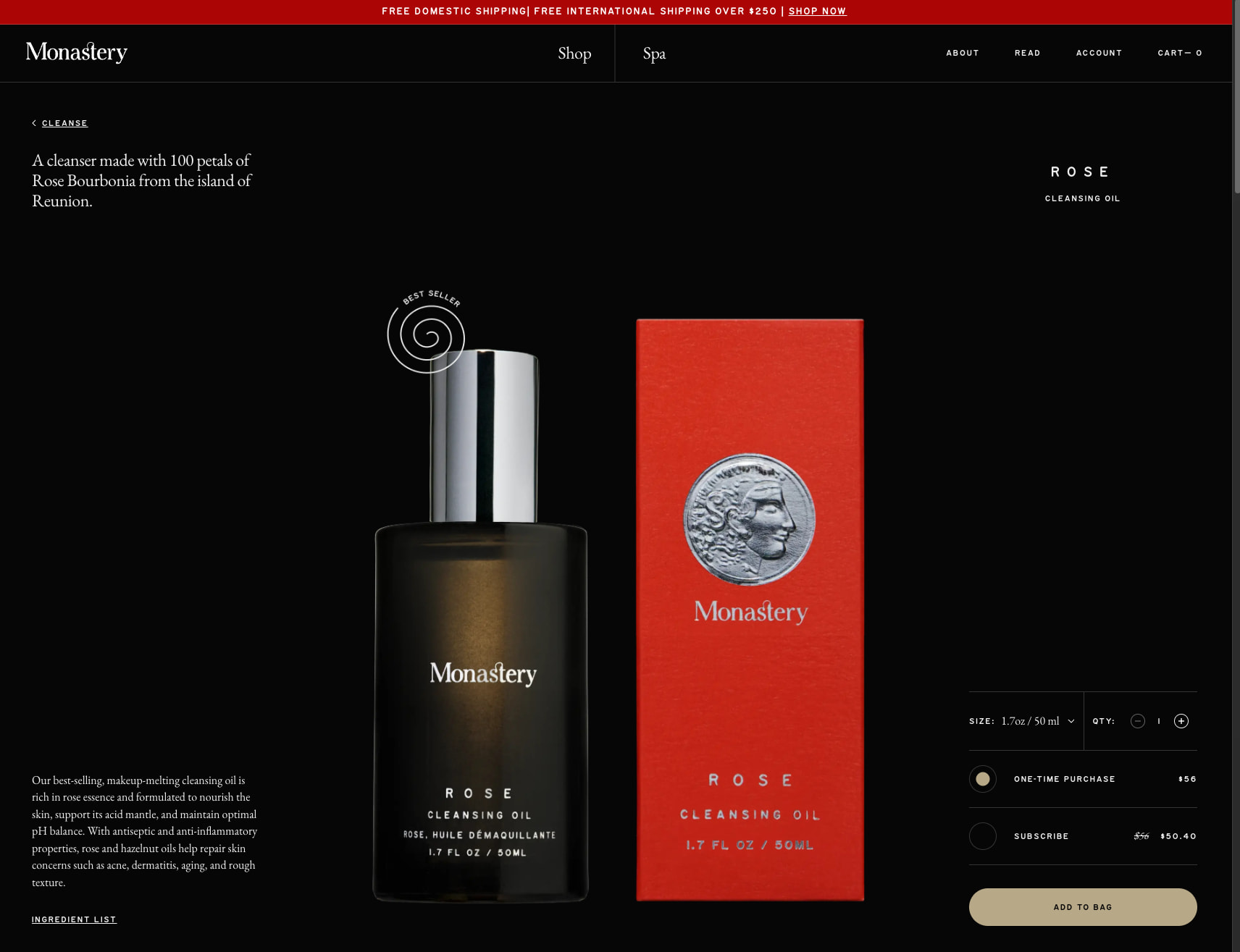 Rose | Monastery captured website design