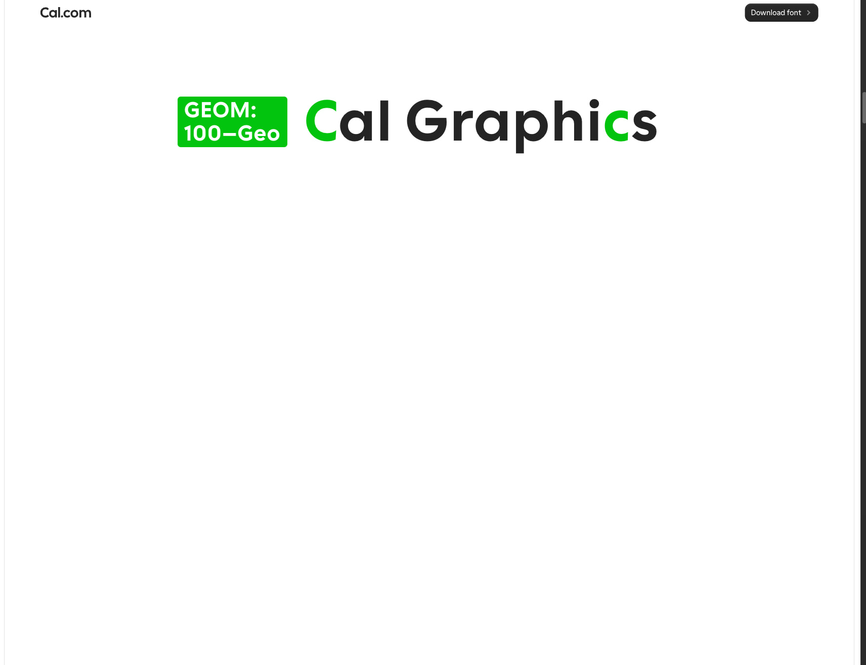 Cal Sans UI by Cal.com captured website design