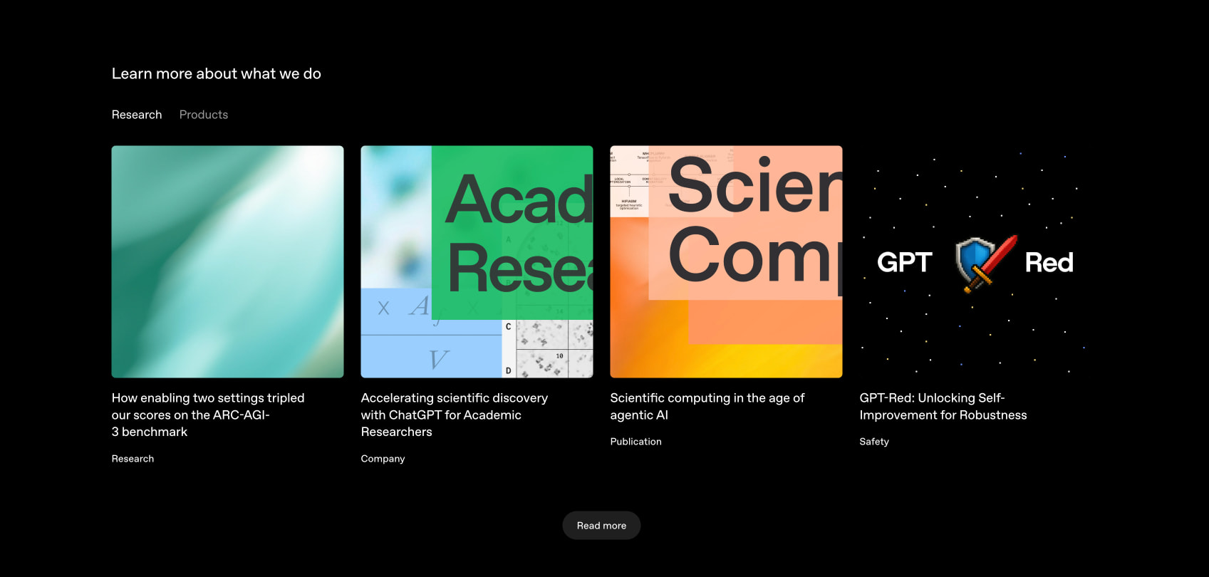 About | OpenAI captured website design