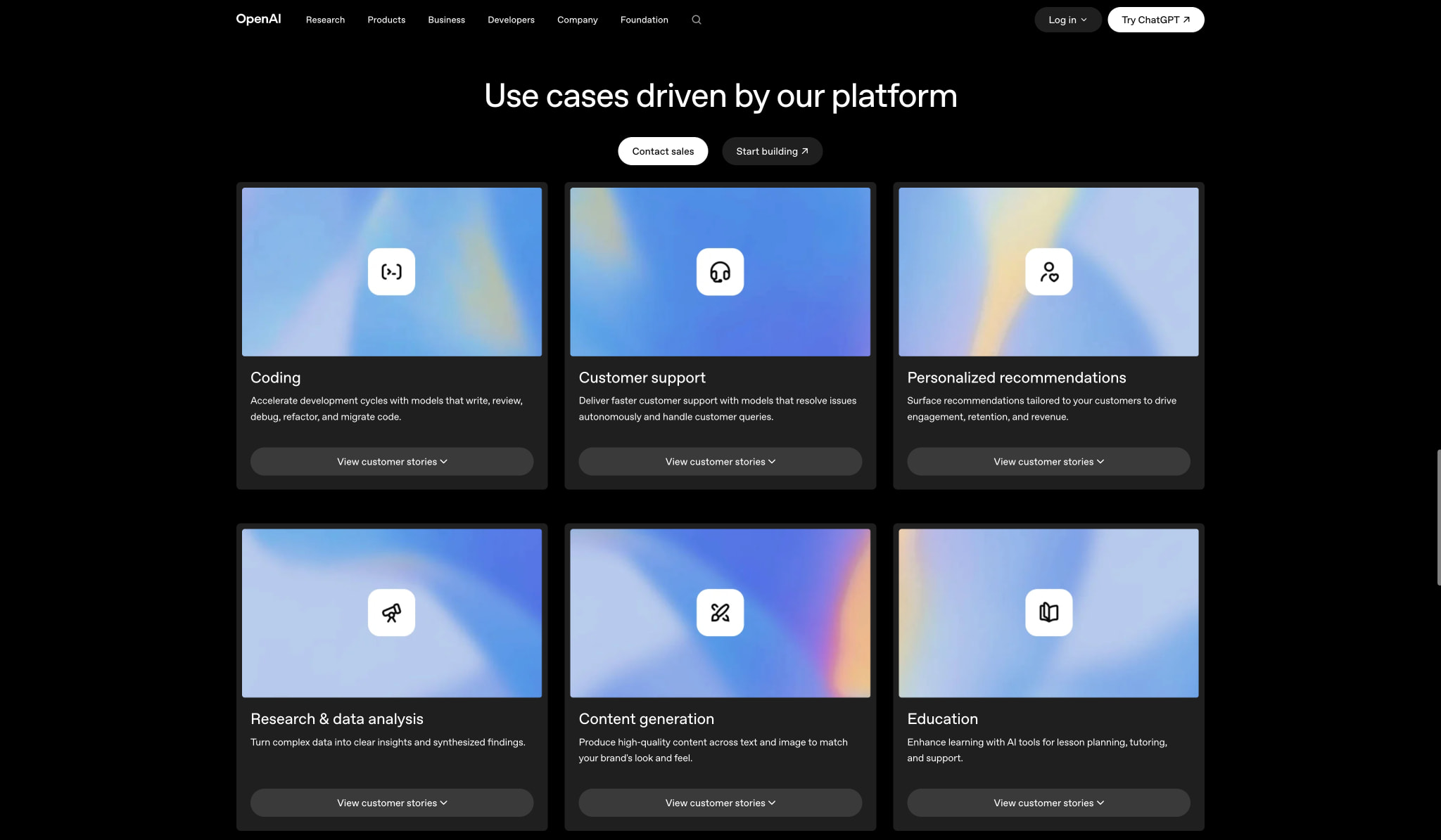 Captured design matching openai.com captured website design