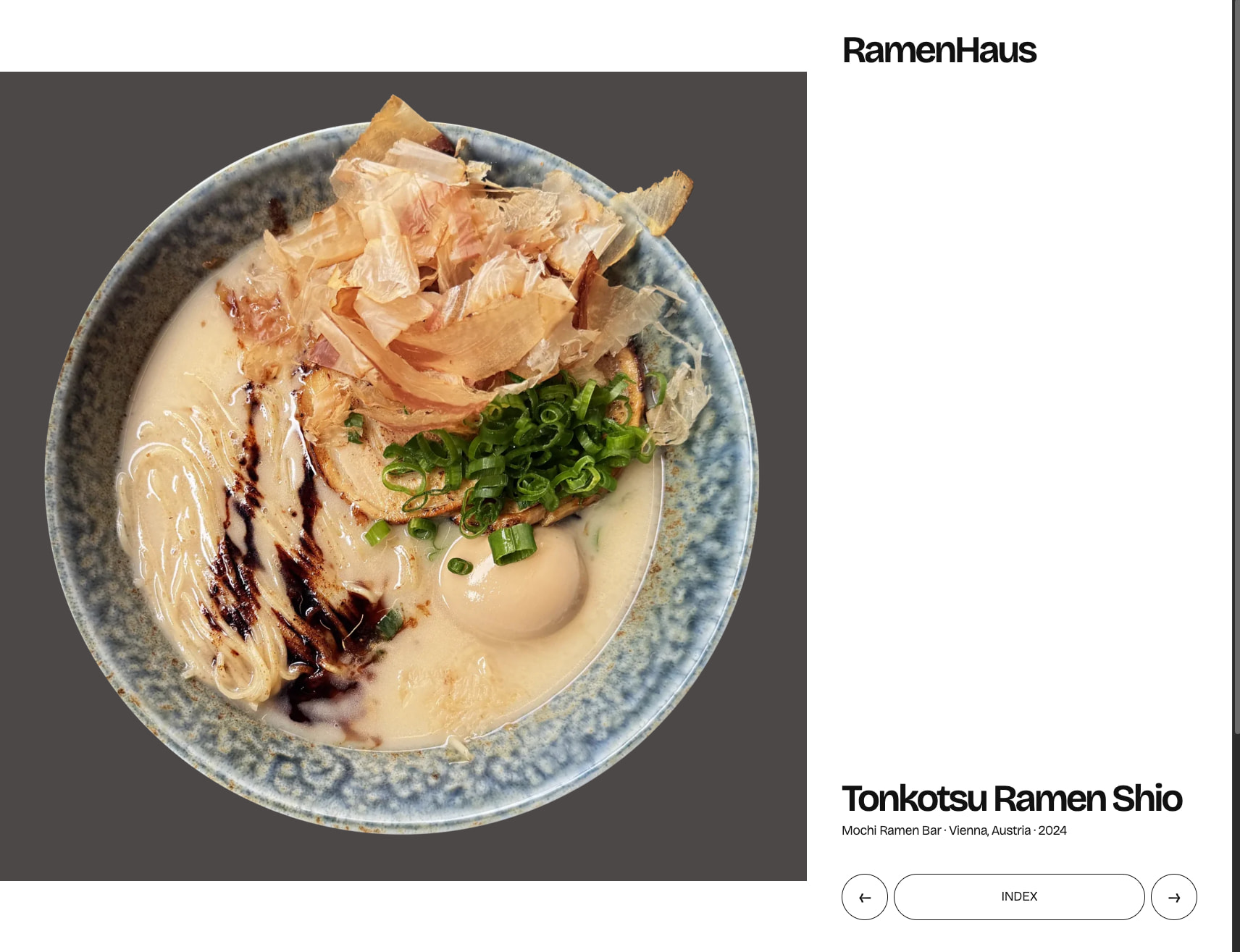 RamenHaus captured website design