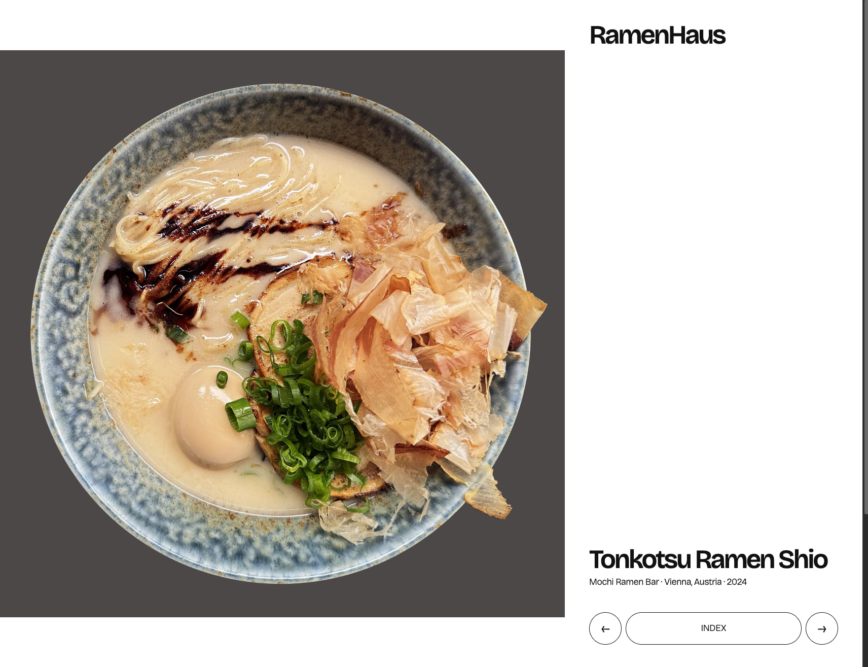 RamenHaus captured website design