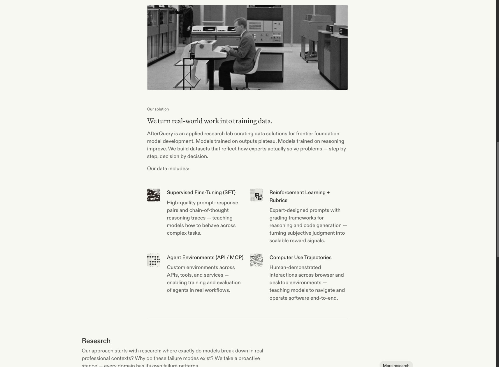 Captured design matching afterquery.com captured website design