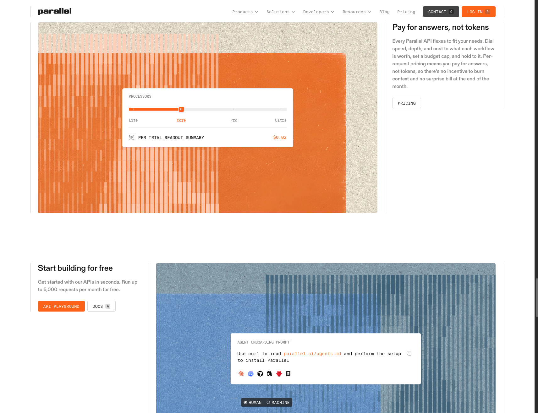 Parallel captured website design