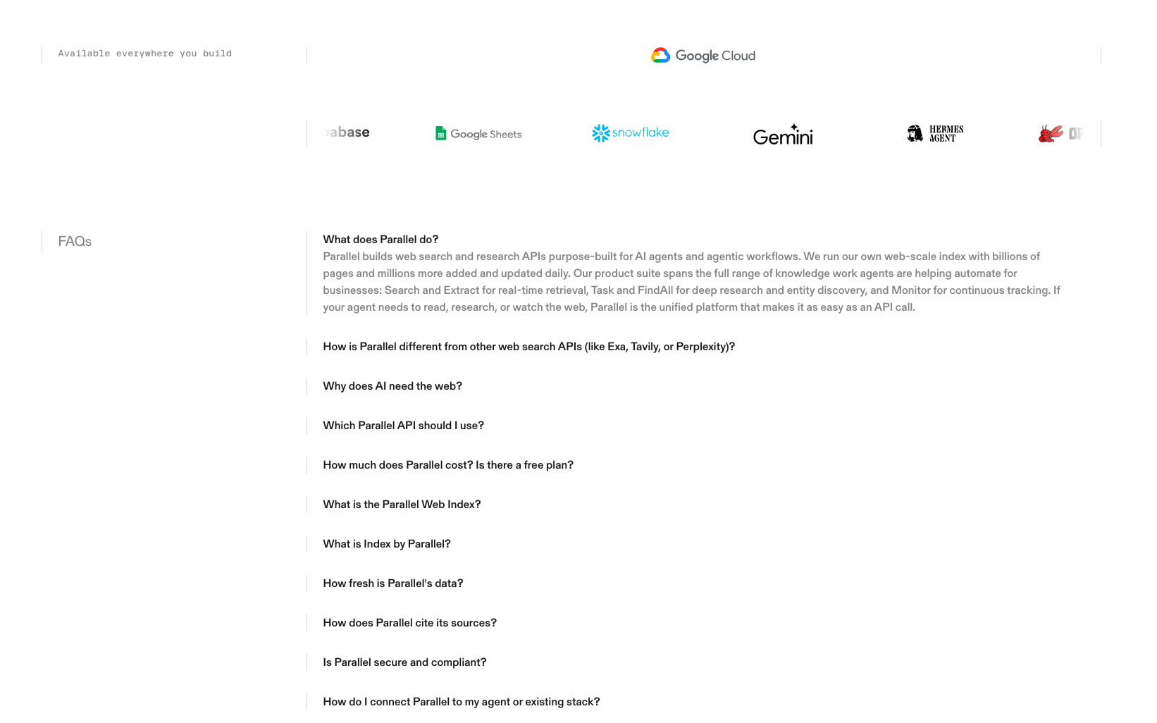 Parallel captured website design
