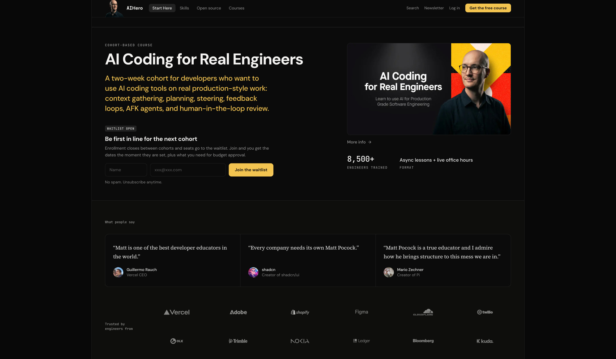 Become a Real AI Hero captured website design