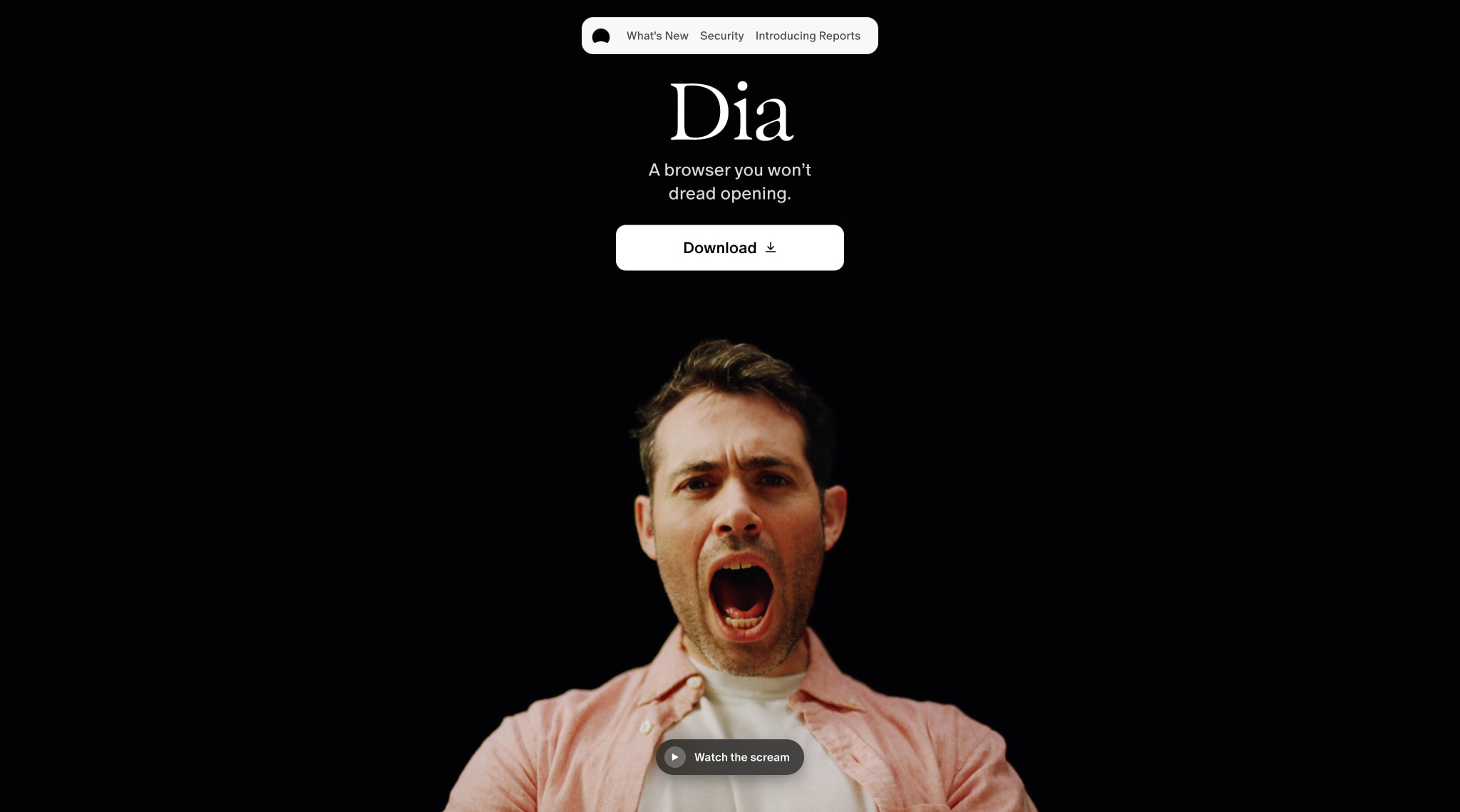 Dia | A browser you won't dread opening captured website design