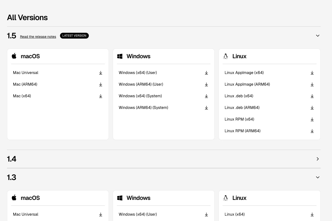 Downloads | Cursor - The AI Code Editor captured website design