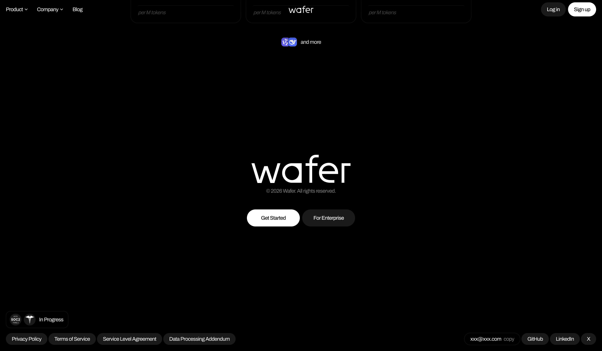 Wafer | LLMs for enterprise captured website design
