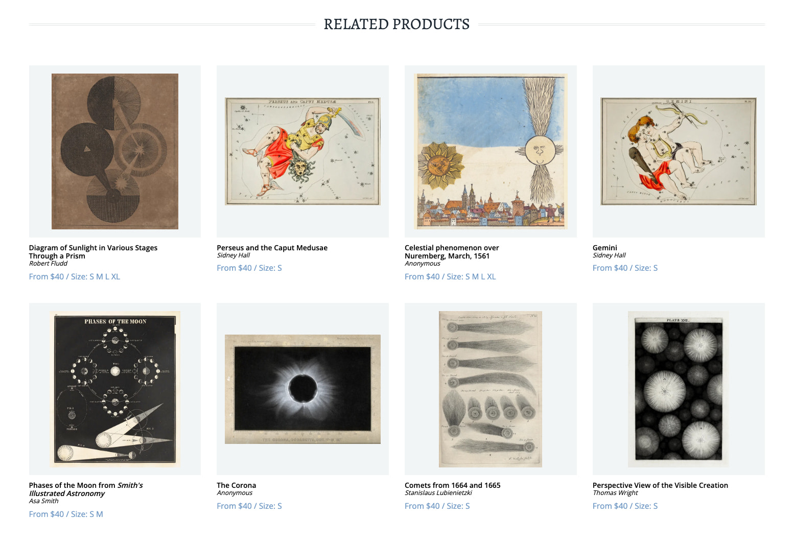 Leonid Meteor Shower over Niagara Falls – Product — The Public Domain Review captured website design