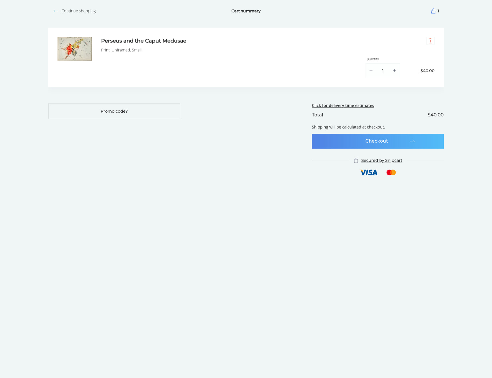 Perseus and the Caput Medusae – Product — The Public Domain Review captured website design