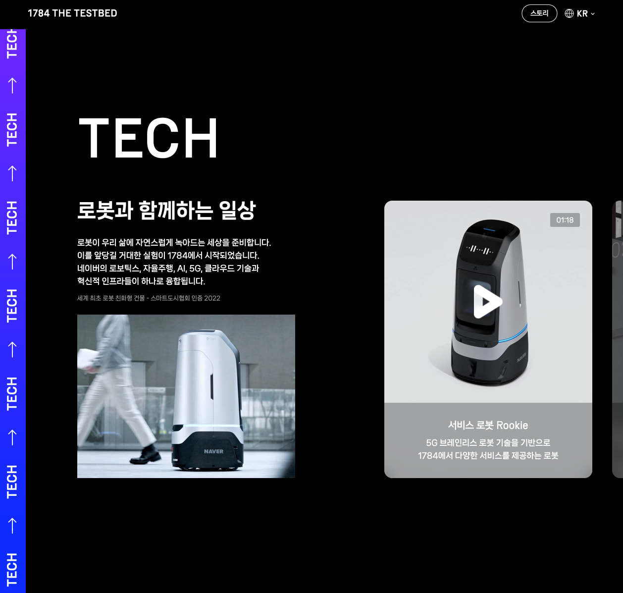 1784 THE TESTBED 혁신을 현실로. captured website design
