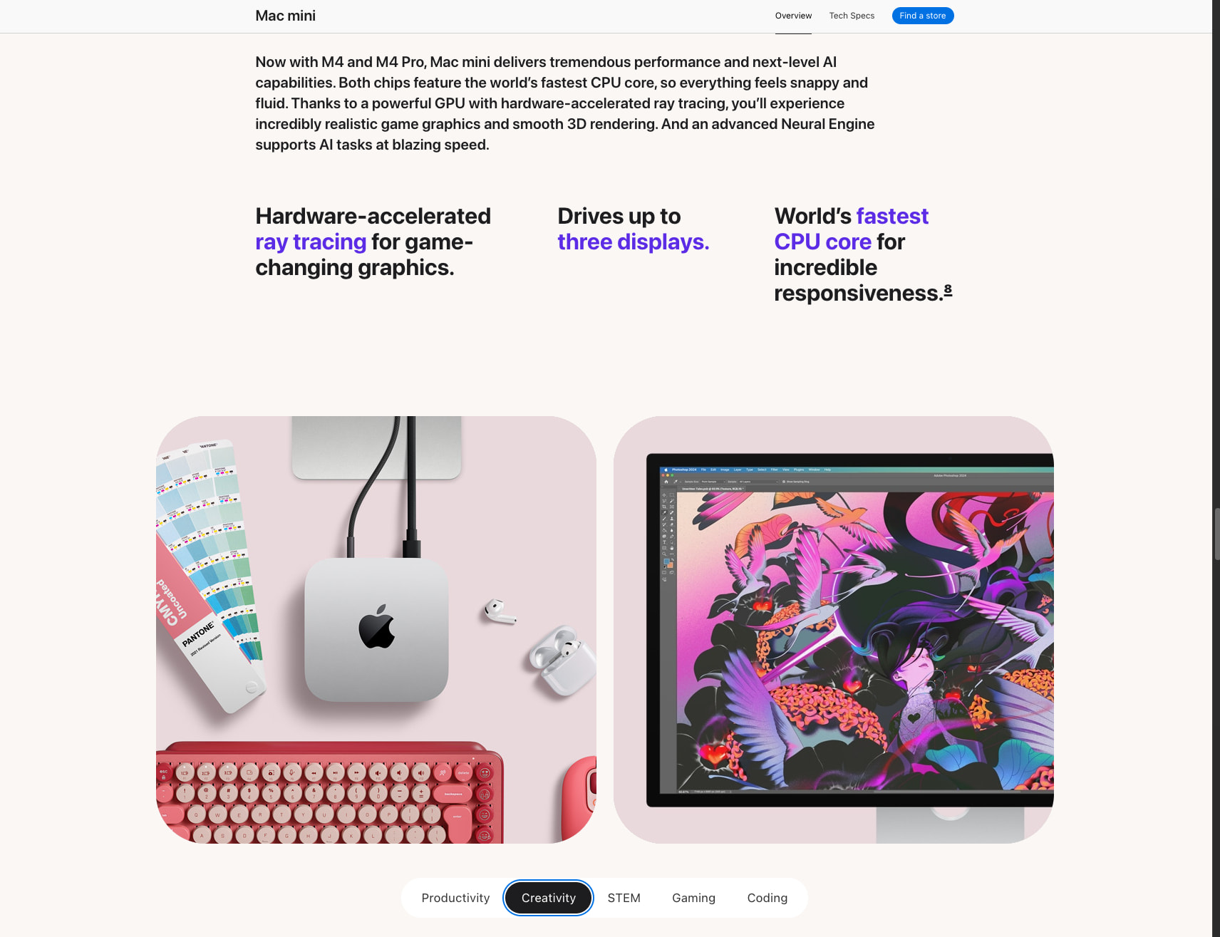 Mac mini - Apple (NG) captured website design
