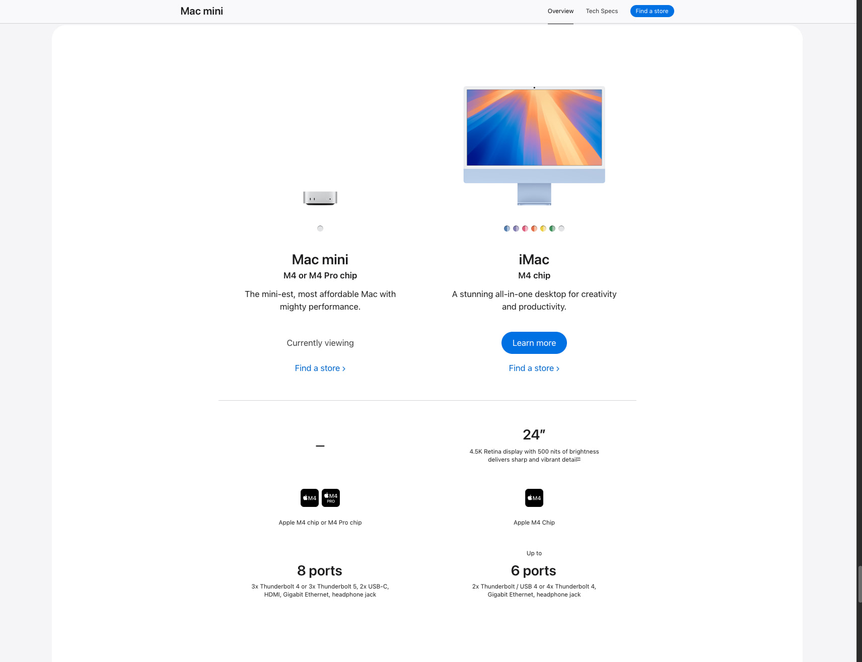 Mac mini - Apple (NG) captured website design