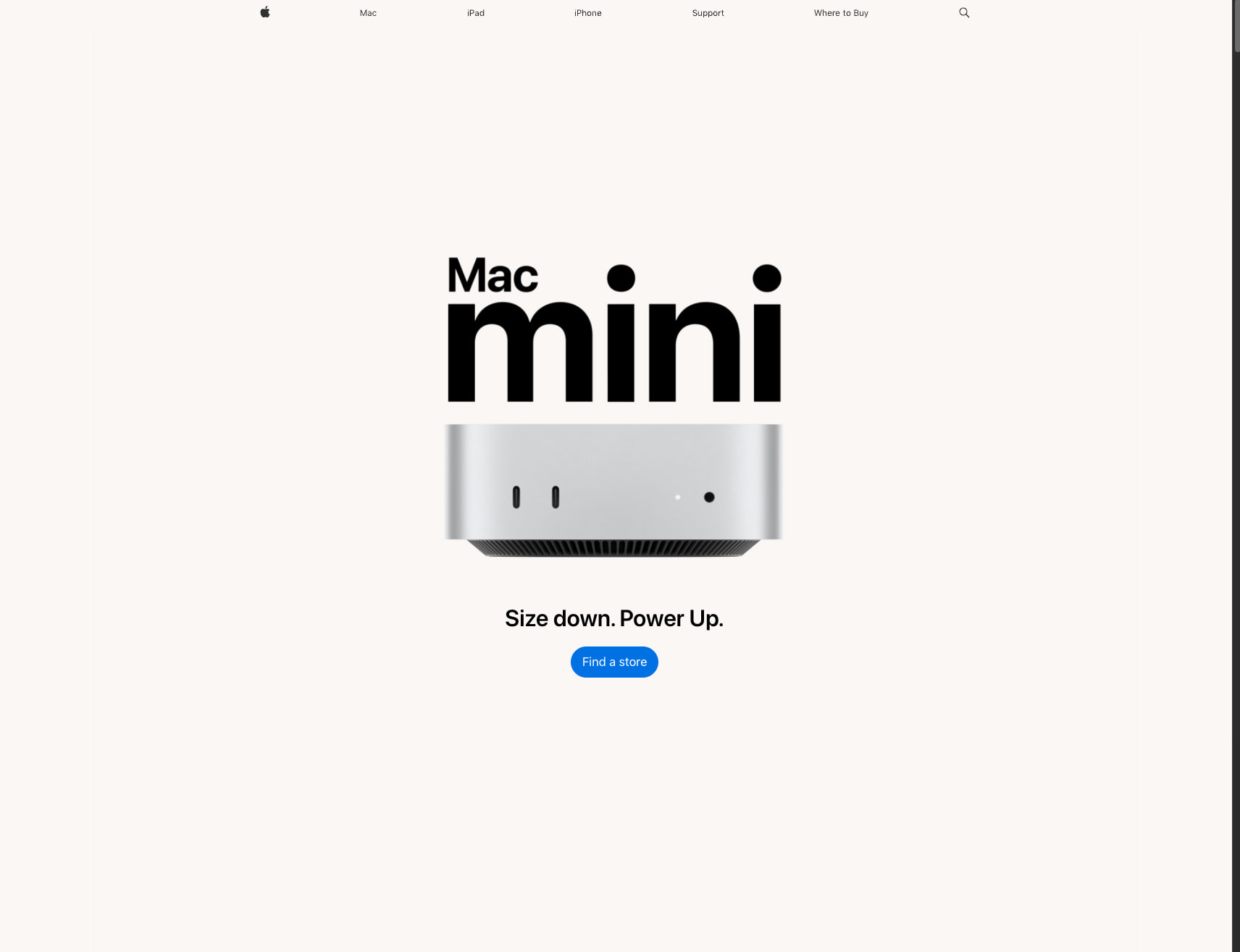 Mac mini - Apple (NG) captured website design