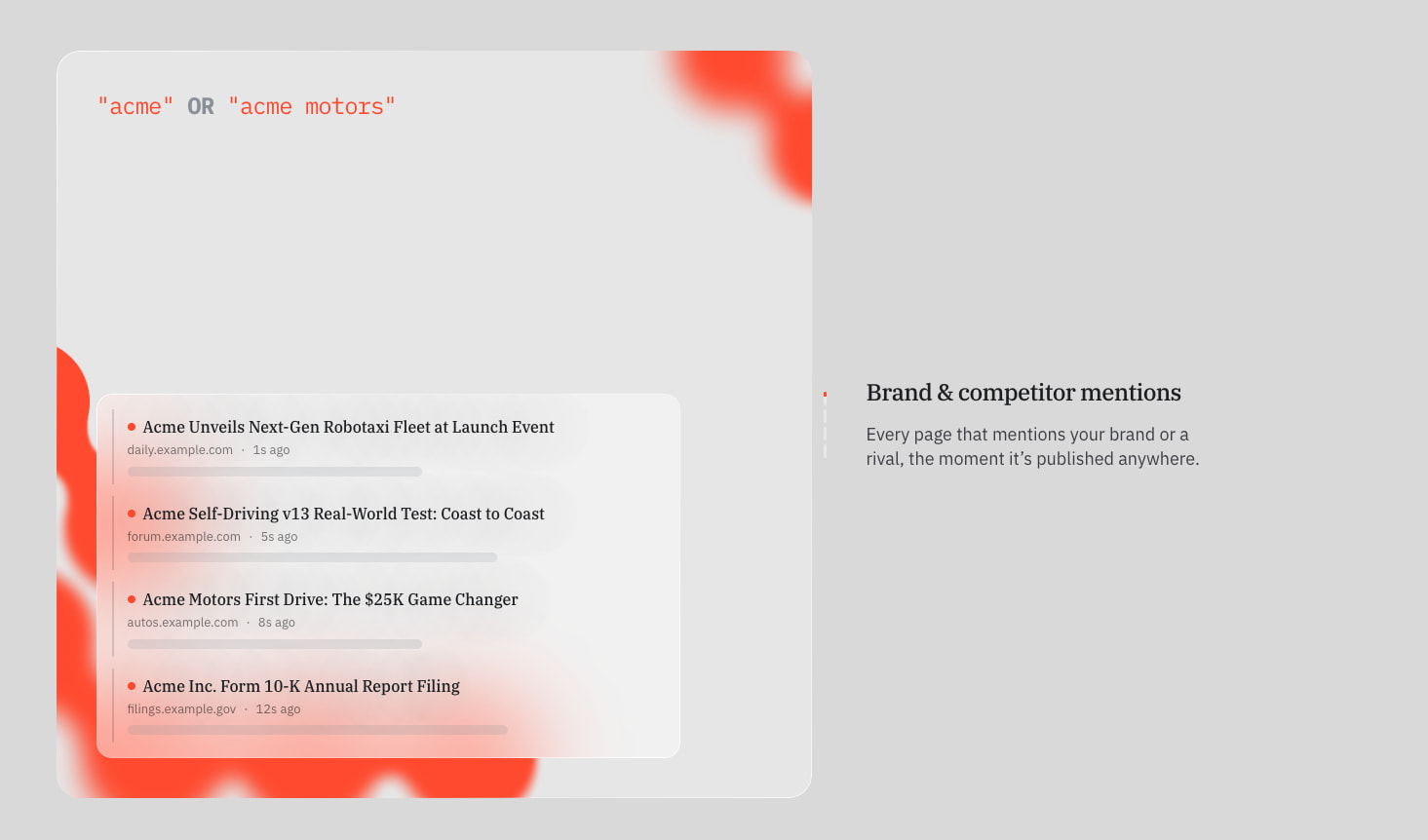 Firehose: Monitor the Web in Real Time for What Matters captured website design