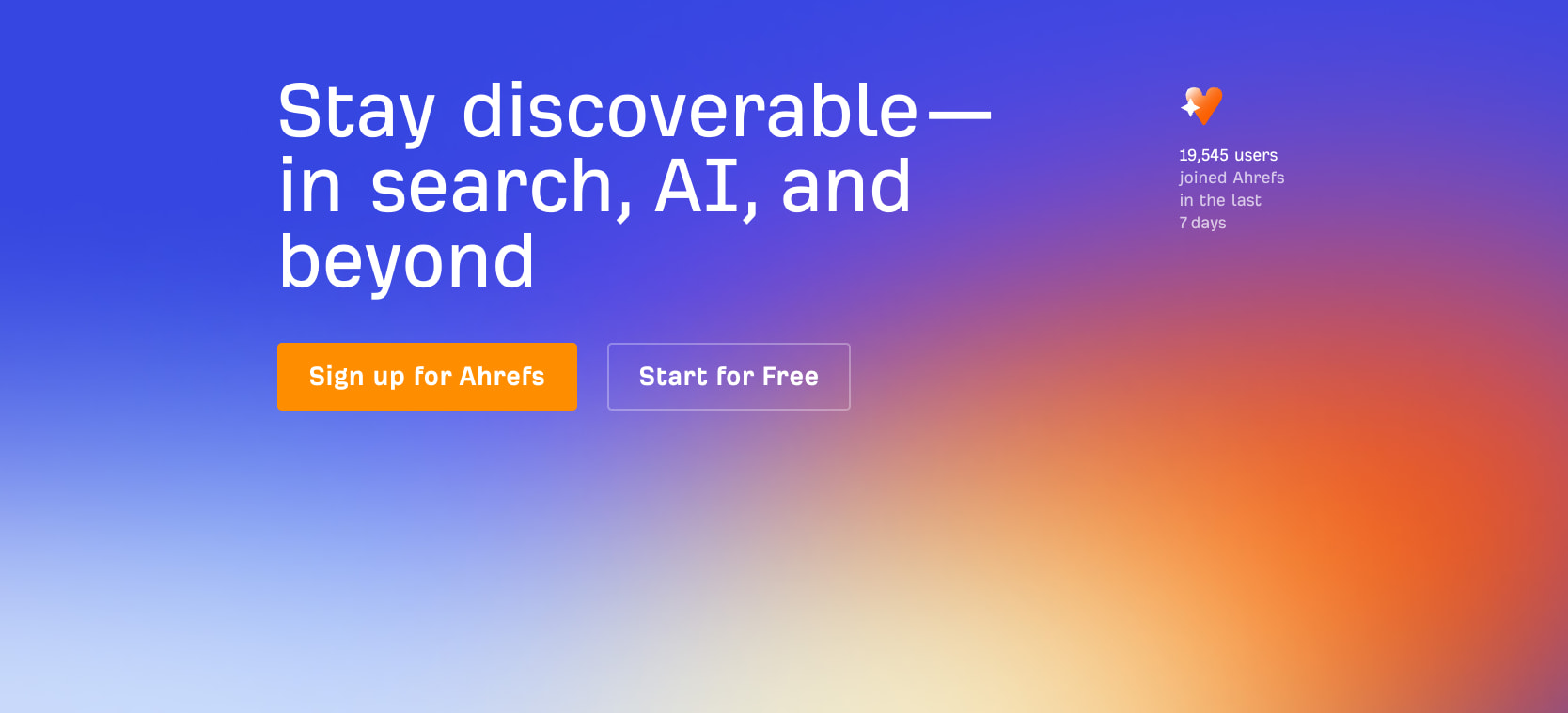 Ahrefs—AI Marketing Platform Powered by Big Data captured website design