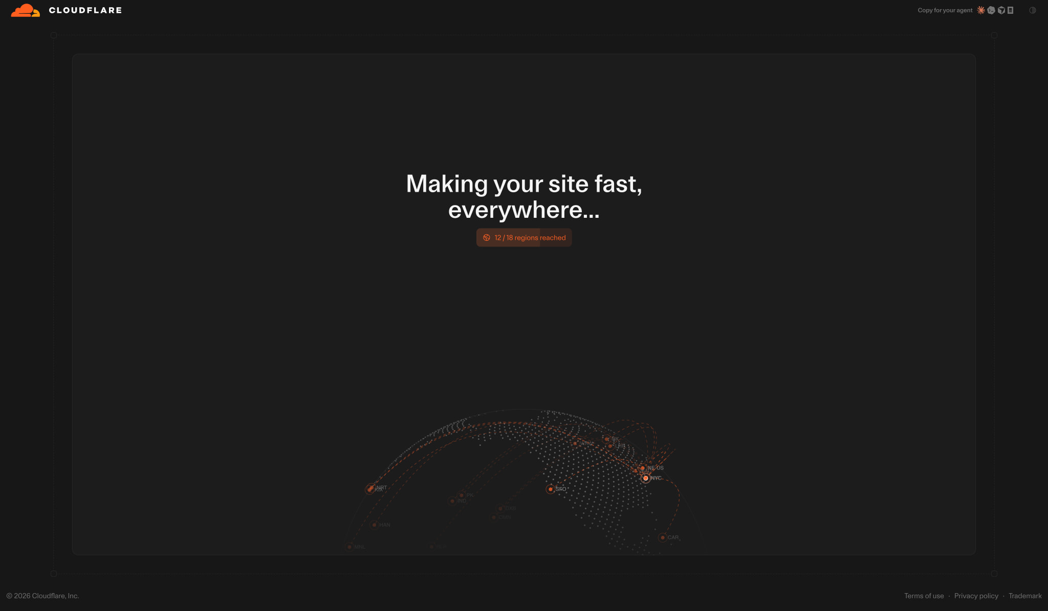 Cloudflare Drop captured website design