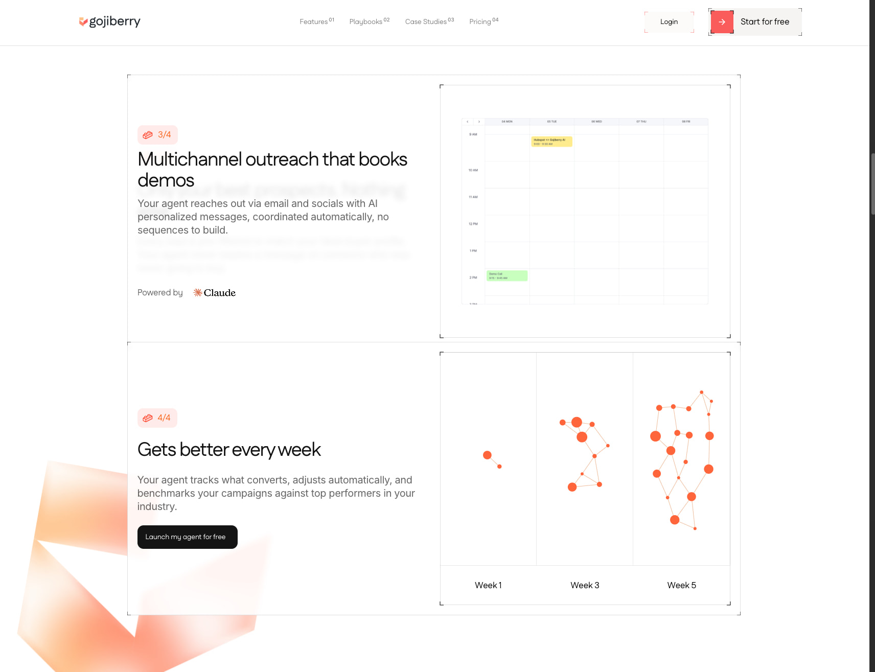 Gojiberry AI - Grow your sales with warm leads & high intent outreach captured website design