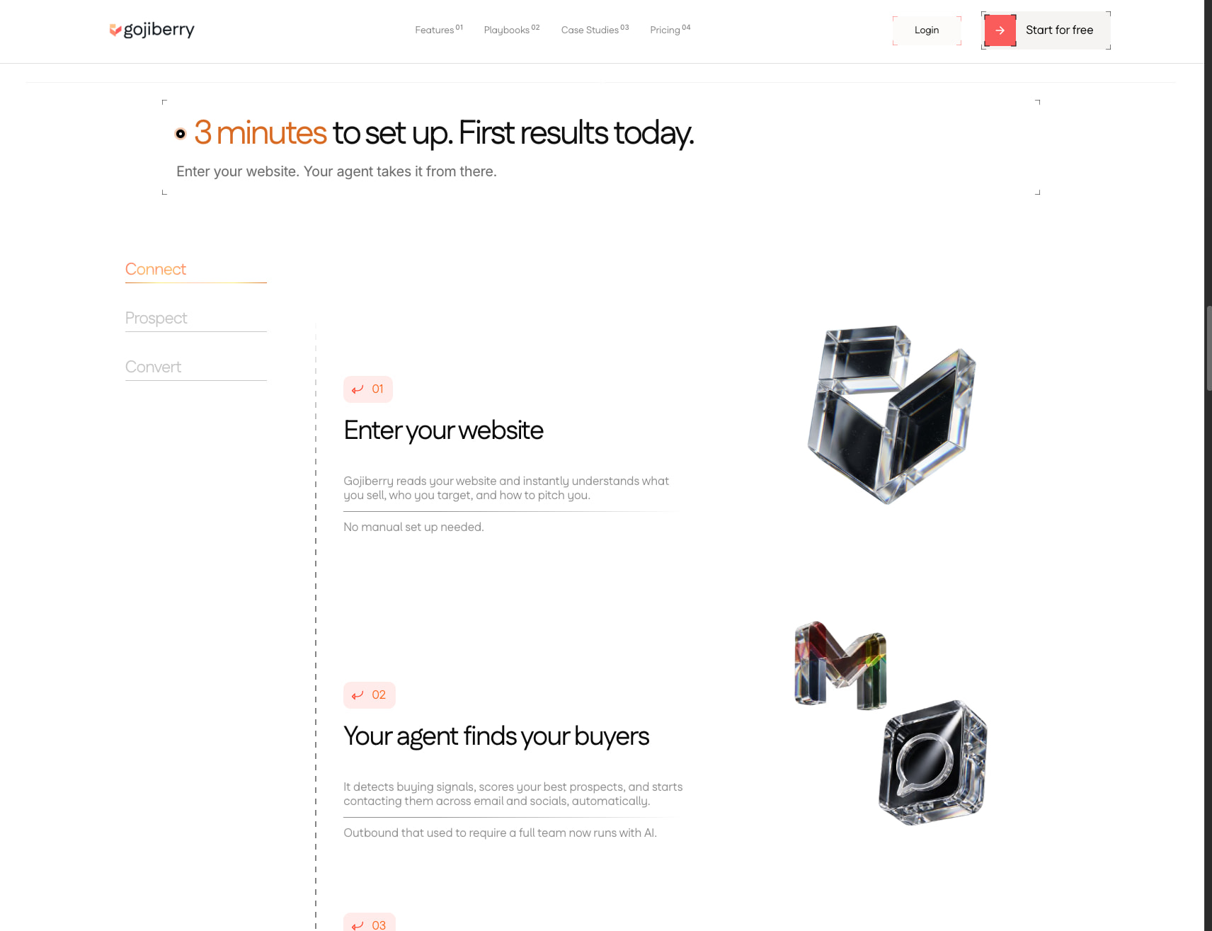Gojiberry AI - Grow your sales with warm leads & high intent outreach captured website design