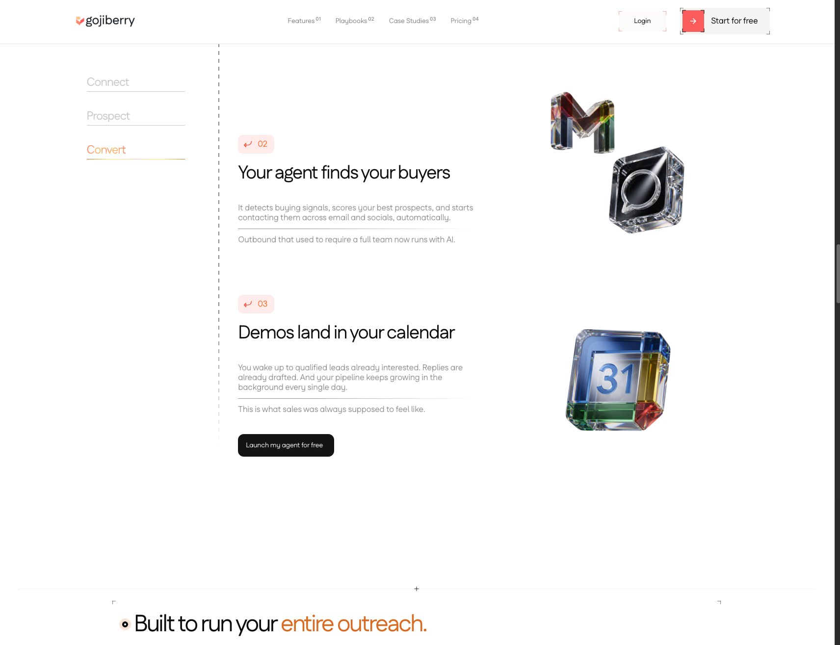 Gojiberry AI - Grow your sales with warm leads & high intent outreach captured website design