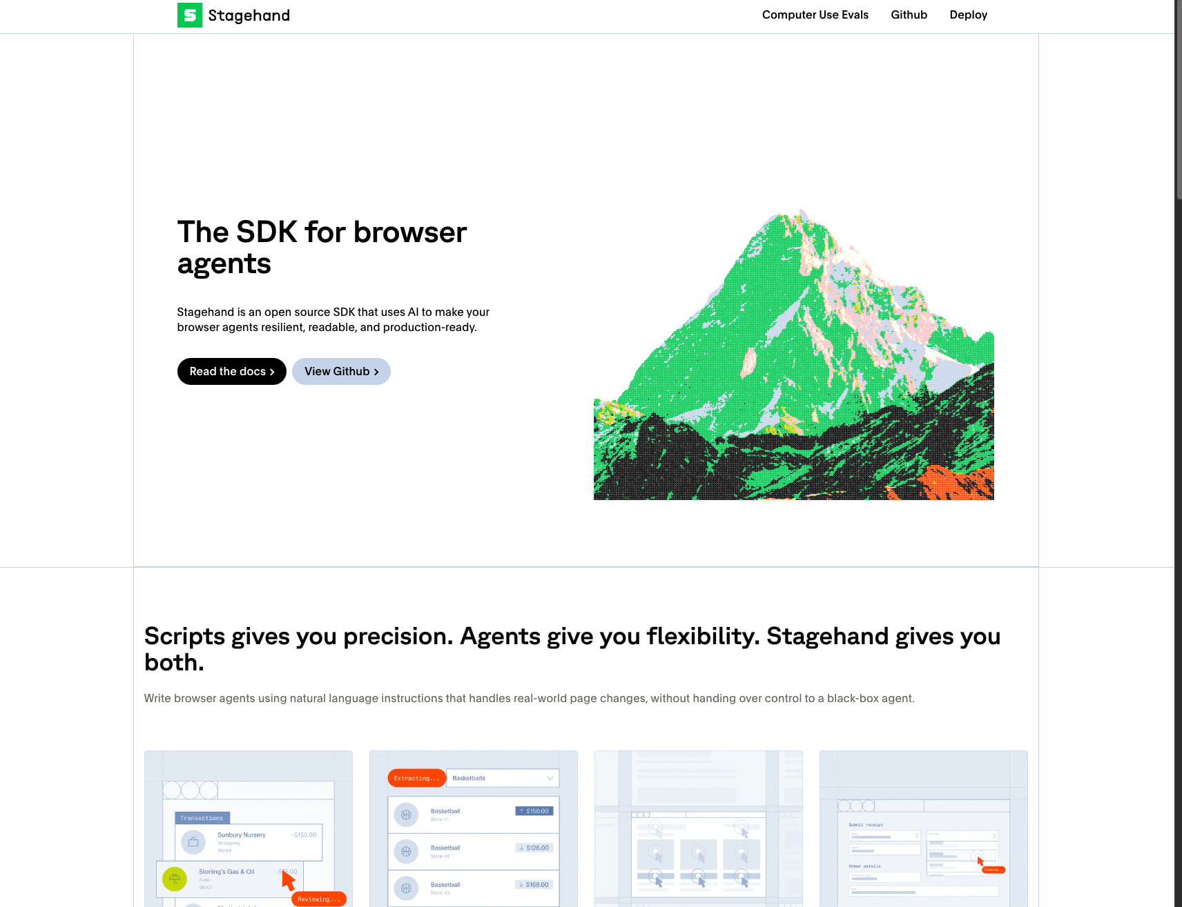 Home captured website design