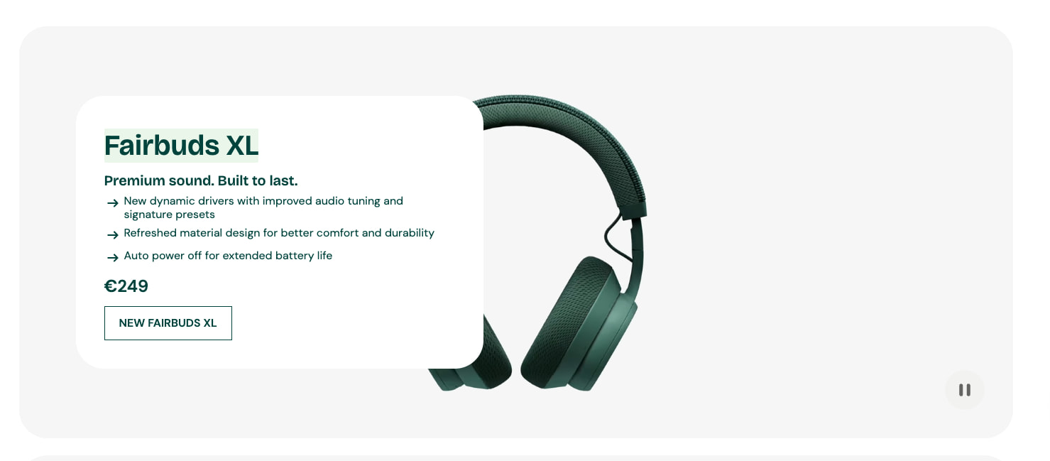 Fairphone | Official Website captured website design