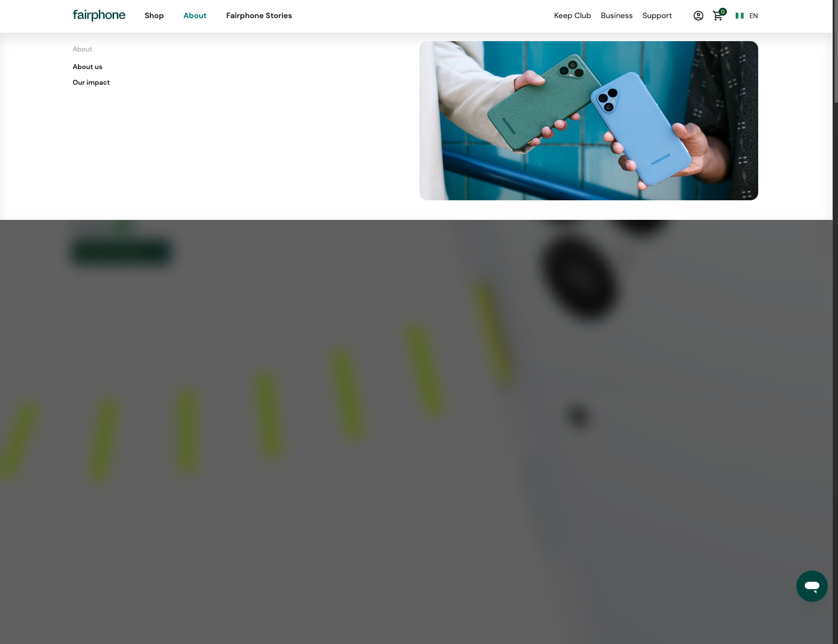 Fairphone | Official Website captured website design