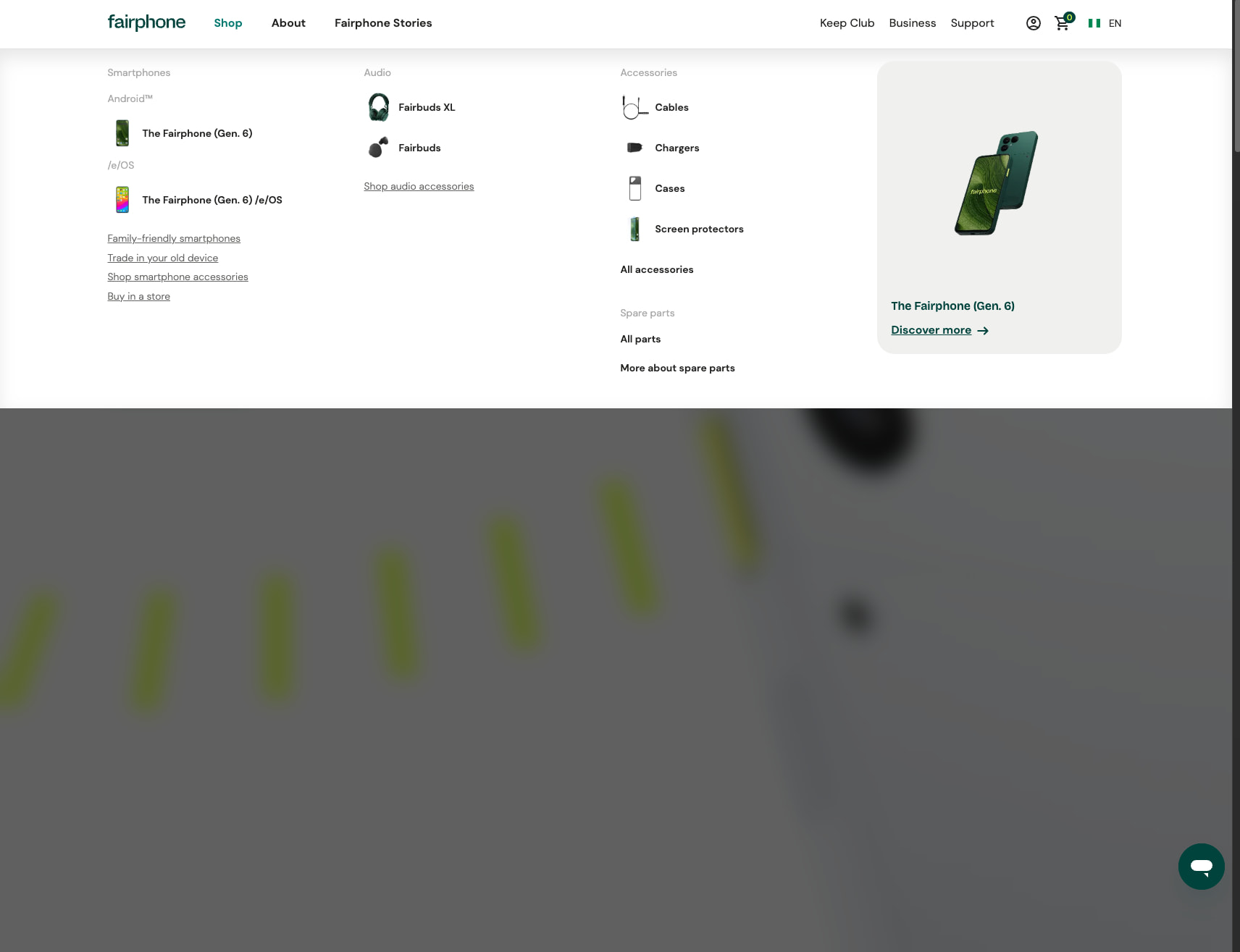 Fairphone | Official Website captured website design