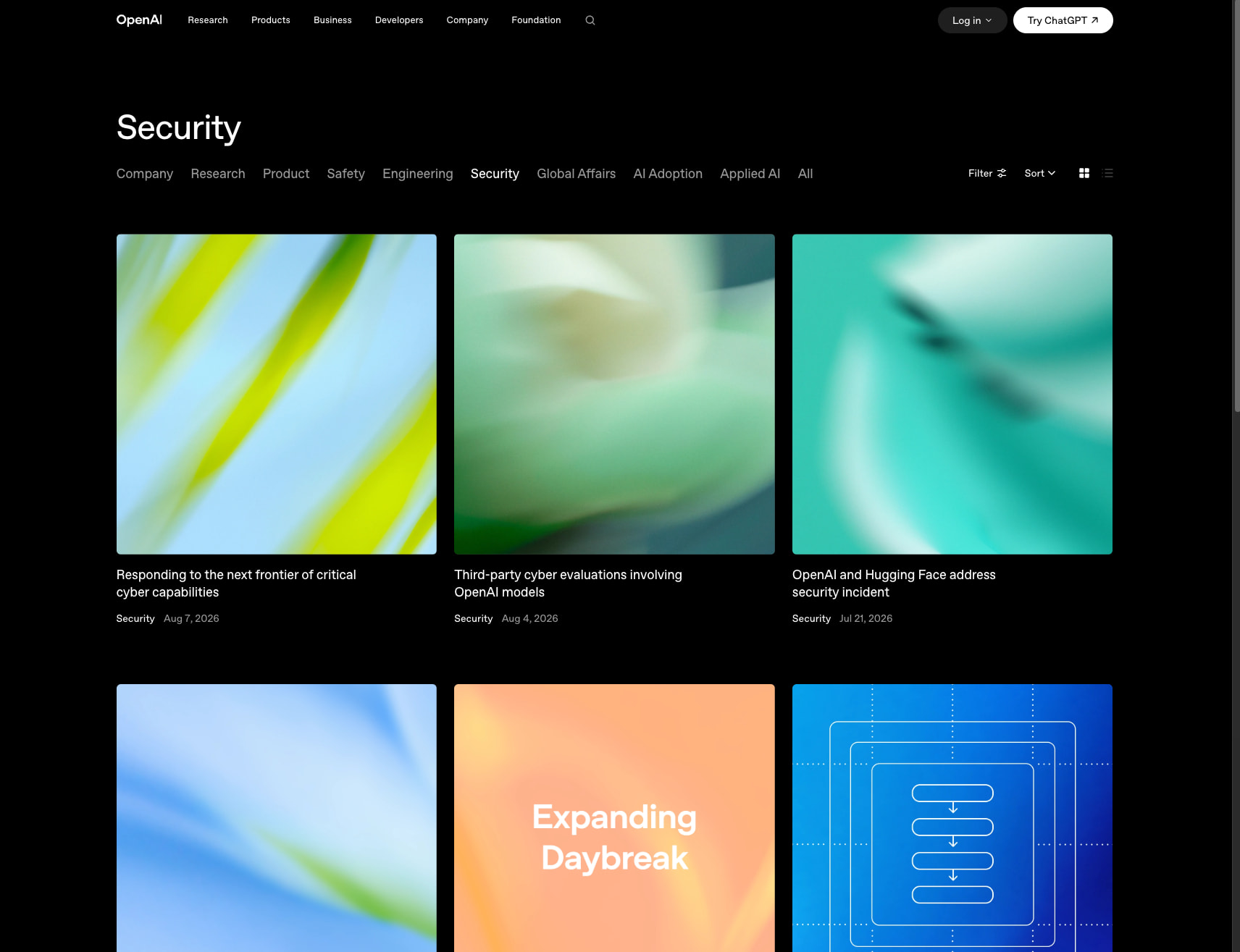 Security | OpenAI captured website design