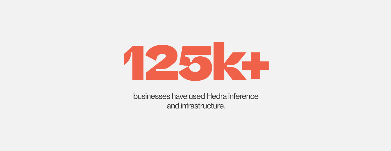 Hedra — Inference and Infrastructure for Visual Intelligence captured website design
